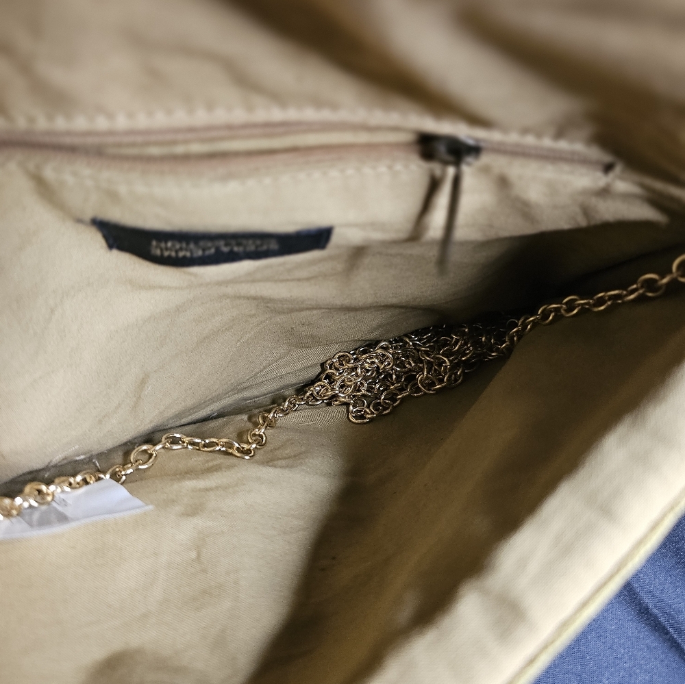 Sfera Femme Gold Beaded Clutch With Stone Accents - Picture 8 of 11
